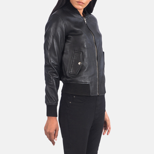 Women's Modern Style Slim Fit Sheep Skin Bomber <b>Jacket</b> Fashionable Breathable Leather Women's <b>Jackets</b> - Product Image 2
