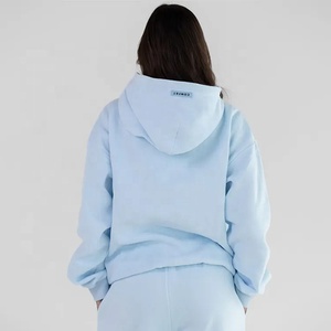 Vêtements de marque personnalisés Sweat à capuche en coton peigné lourd, coupe surdimensionnée, 350 g/m² - Product Image 3