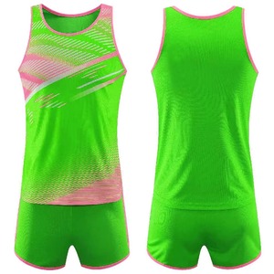 Uniformes Deportivos Personalizados para Atletismo, Servicio OEM al por Mayor, Ropa Deportiva para Correr, Estilo Adulto, Impresos, Transpirables, 100% Poliéster - Product Image 6