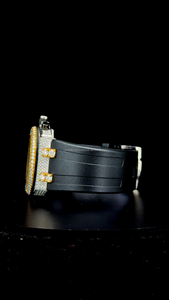 Nuevo Reloj de Moda Hip Hop con Esfera y Bisel Redondos con Diamantes de Moissanita VVS y Correa de Goma de Colores Modernos, Reloj de Marca - Product Image 3