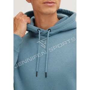 Sweat à capuche décontracté pour homme, personnalisable avec logo, hiver, 100% coton tricoté 450g, coupe ample, respirant, séchage rapide, style urbain - Product Image 4