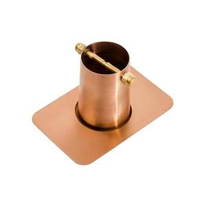 Adaptateur de gouttière de qualité supérieure pour chaînes de pluie Monarch, adaptateur de gouttière en cuivre, support de drainage pour chaîne de pluie pour gouttière de toit - Product Image 1