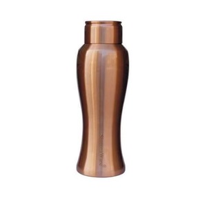 Botella de Agua de Cobre de la Más Alta Calidad, Diseño Minimalista, Termo Portátil de Viaje con Tapa - Product Image 1