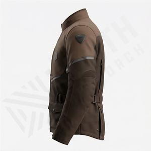 Veste de moto en cuir véritable pour homme de qualité supérieure, nouvelle arrivée, vestes de moto d'hiver, protections amovibles, personnalisables - Product Image 3