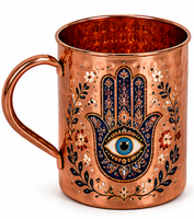 Mug en cuivre martelé artisanal avec motif tortue marine, tasse à boire en cuivre pur, mug Moscow Mule, tasse en cuivre sur le thème de la faune marine