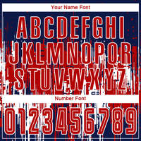 Maillot de football USA Colors effet vieilli, motif goutte verticale, uniforme de football par sublimation, bleu marine, rouge, blanc, respirant, pour match d'équipe
