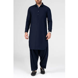Costume Shalwar Kameez pour homme sur mesure de haute qualité, séchage rapide, vêtements ethniques, ensemble Kameez Salwar à manches longues cousu - Product Image 1