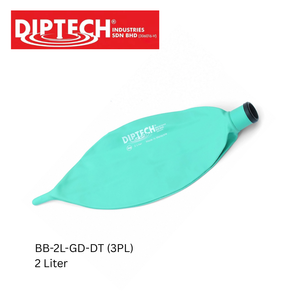Sac respiratoire jetable Premium à 3 plis, vert, sans latex, BB-2L-GD-DT (3PL), à usage unique - Product Image 1