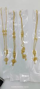 Collar Rani Haar de oro de 24 quilates para novias indias, mangalsutra tradicional para mujer, joyería larga para boda, colgante de oro de Dubái - Product Image 4