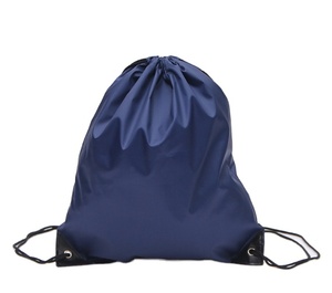 Bolsa con cordón multicolor con logotipo personalizado, bolsas promocionales confiables reutilizables de poliéster ligero de alta durabilidad - Product Image 1