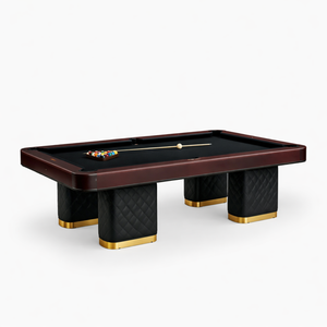 Monarch Special Edition Luxury Pool Table Durable High-Speed Felt Billiard Table with Leather & Suede Finish, <b>Custom</b> Modern - Product Image 3