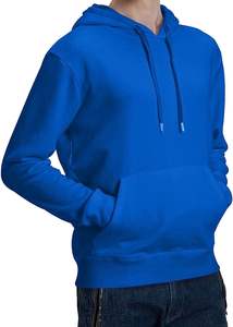Sweat à capuche décontracté coupe ajustée couleur unie, le plus vendu, en coton à séchage rapide, à manches longues, en promotion - Product Image 2