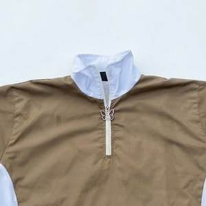 High Demanding Custom Logo Brown And White Men's Lightweight Nylon <b>Wind</b> <b>Breaker</b> Shorts Vintage Wear Men Sets Streetwear Jackets - Product Image 6