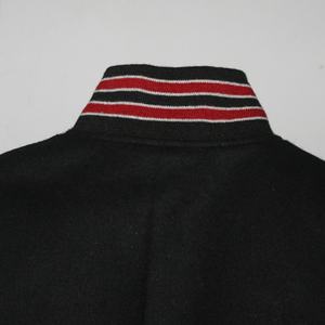 Chaquetas Varsity de Invierno para Hombre, Color Negro Personalizado, Nuevas, de Lona, Impermeables, Resistentes al Viento, Transpirables, Reversibles, 100% Lana, Estilo Vintage - Product Image 4