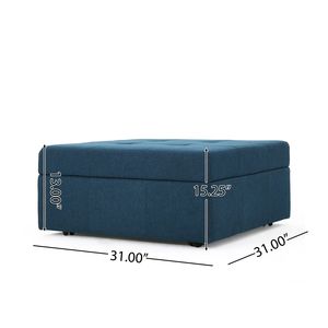 LARKIN <b>Storage</b> Ottoman Stylish <b>Stool</b> <b>with</b> Hidden <b>Storage</b> Space - Product Image 6