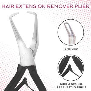 Hair Extension <b>Pliers</b> <b>Set</b> Stainless Steel Tools for Install and Remove with Tweezers and Wire Hook - Product Image 3
