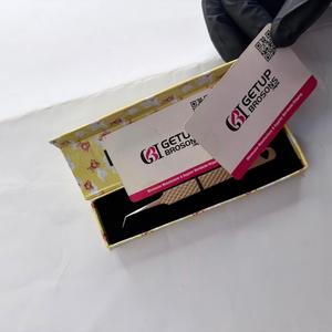 Pinzas para Pestañas de 45 Grados, de Acero Inoxidable, Punta de Fibra de Precisión, Antiestáticas, Superficie Lisa de 10 mm, Marca GETUP BROSONS - Product Image 1