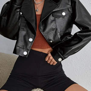 Chaqueta de Cuero Genuino para Mujer, Nueva Colección, MOQ Bajo, Alta Calidad, Impermeable y Resistente al Viento, Ecológica, Moda de Invierno - Product Image 4