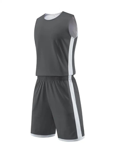 Nouvelle conception, uniforme de basket-ball imprimé unisexe en polyester respirant et à séchage rapide, réversible pour les sports d'été - Product Image 2