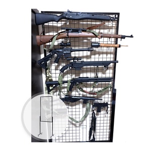 Exhibidor de Alimentos con Panel de Rejilla y Soporte de Torre, Recubierto con Pintura en Polvo, Fácil de Ensamblar - Product Image 1