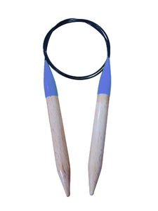 Smooth Join Magic Loop Cable venta al por mayor círculo de bambú de madera aguja de tejer 80cm suéter aguja de tejer nociones de costura - Product Image 3