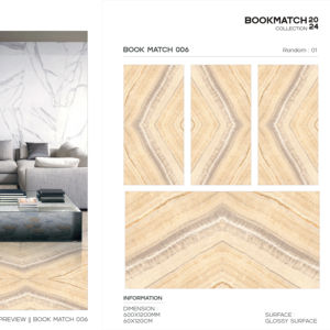 กระเบื้องพอร์ซเลนขนาดใหญ่แบบมันเงา 600x1200 ซม. คุณภาพพรีเมียม ผิวขัดเงา สำหรับตกแต่งผนังและพื้นภายในและภายนอกอาคารทันสมัย - Product Image 1