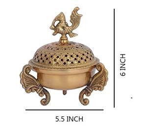 Brûleur d'encens décoratif en métal pour table basse, étagère, décoration religieuse, écologique, fait main, naturel, à bas prix M/S SHAAD - Product Image 2