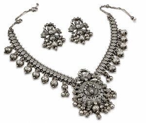 Ensemble de bijoux indiens bohèmes en zircon pour femmes, collier et boucles d'oreilles pour mariage et fiançailles, cadeau pour elle, commande en gros, directement de l'usine - Product Image 1