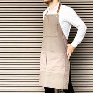 Delantal de Cocina Impermeable, Resistente al Fuego y Transpirable, con Bolsillos, para Adultos, con Logotipo Personalizado, al por Mayor - Product Image 3