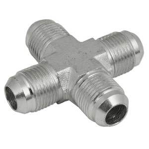 Raccord croisé en laiton pour tuyau, connecteur fileté égal, tête hexagonale, basse pression, accessoire de plomberie en pouces, OEM ODM (AOL-170) SAE # 010501 - Product Image 1