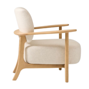 Muebles de silla de jardín estéticos de madera Una combinación de espuma gruesa minimalista y funcionalidad para una sensación cómoda y relajada - Product Image 5