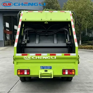 รถบรรทุกอัดขยะ HOWO 4x2 แบบยกท้าย พร้อมระบบไฮดรอลิก PTO สำหรับเก็บขยะเทศบาลและขนส่งขยะ - Product Image 4