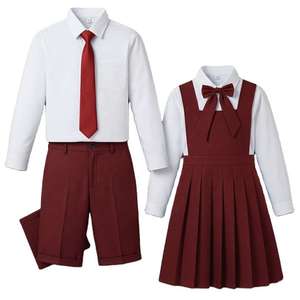 Conjunto de Uniforme Escolar para Niños, Chaleco, Camisa y Pantalón, Ropa Académica Formal, Colores y Logotipo Personalizados, Fabricante al por Mayor, Bordado - Product Image 6