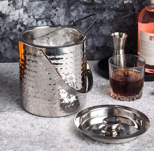 Cubo Enfriador de Acero Inoxidable de Alta Resistencia |   Cubo de Hielo para Vino y Cerveza de Gran Capacidad para Uso Comercial y de Catering - Product Image 6