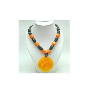 Custom Adjustable Hand-painted Eco-Friendly Colorful <b>Clear</b> <b>Resin</b> Beads Link Gold Plated Metal Chain Choker Necklace - Product Image 4