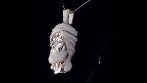 Colgante de Moissanita con Rostro de Jesús, Estilo Iced Out, Amuleto Religioso para Fiestas, con Diamante de Corte Redondo de Plata 925, Joyería Fina, Colgantes y Amuletos - Product Image 2