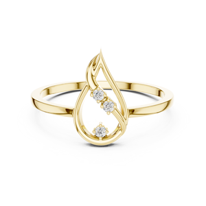 Bague de fête élégante 14K en argent bijoux CZ - Product Image 4