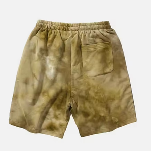 Vintage Style Acid Washed 100% Cotton Shorts Eco-Friendly Breathable Screen Printed Solid Summer Customizable High Street Wear - Product Image 4