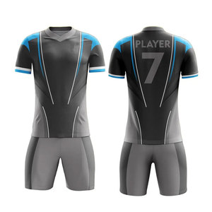 ชุดยูนิฟอร์มฟุตบอลคุณภาพสูง AURA รุ่นยอดนิยม พิมพ์ลายแบบ Sublimation แห้งเร็ว ระบายอากาศได้ดี กางเกงขาสั้น โพลีเอสเตอร์ 100% - Product Image 1