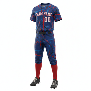 Uniforme de Béisbol Personalizable de Poliéster de Secado Rápido y Transpirable, Jersey y Pantalón, Ropa Deportiva Sublimada Estampada de Alta Calidad - Product Image 5