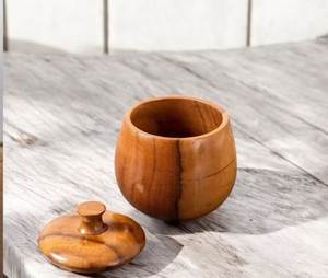 Boîte en bois naturel de qualité supérieure avec couvercle, multifonctionnelle, décorative, pots de rangement en bois, boîte à pots au meilleur prix - Product Image 6