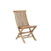 À VENDRE Chaise de jardin en bois de teck massif, pliable, empilable, durable, mobilier d'extérieur avec base en acier, directement de l'usine
