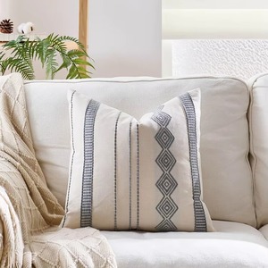 Solid <b>Color</b> Square Cotton Cushion Cover Washable <b>Envelop</b> Closure Home Decor Pillow Case - Product Image 6