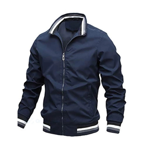 Veste d'hiver à coque souple personnalisée pour hommes, coupe-vent à col montant, imperméable et chaud, avec fermeture à glissière, coupe-vent de style décontracté - Product Image 2