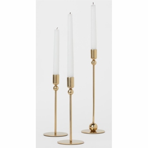 Lot de chandeliers géométriques dorés en métal multi-têtes, vente en gros d'usine, pour la planification d'événements et la décoration de salles à manger de luxe - Product Image 3