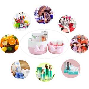 Petit panier de rangement en corde de coton pour l'organisation, bac de rangement tressé polyvalent pour la maison et les cadeaux - Product Image 3