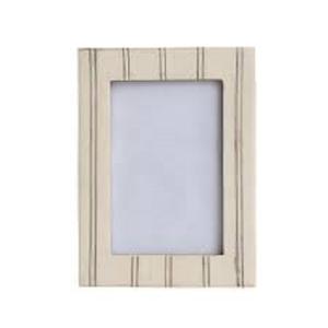 Marco de Madera Incrustado de Hueso Indio Moderno Patrón de Bloque Blanco Gris de Alta Calidad para Pantalla Vertical u Horizontal Uso Doméstico - Product Image 4