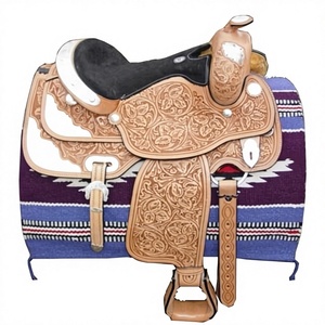 Sillín de caballo de cuero indio occidental hecho a mano por proveedores de fabricantes calificados - Product Image 1