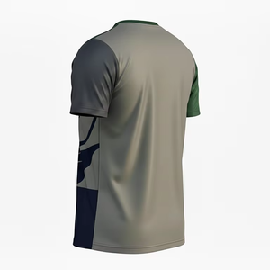 Custom Men Sports T Shirt Breathable Polyester Quick Dry Running Gym Training <b>Tee</b> - Product Image 2