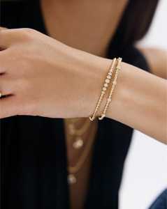 Minimalist Diamond Hinged Bangle <b>Bracelets</b> 14k <b>Solid</b> Gold Round Lab Grown Classic Push Clasp Safety Latch Elegant Luxury Bangle - Product Image 3